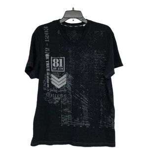 Guess Men's Black Short Sleeve Graphic Print T-Shirt size M